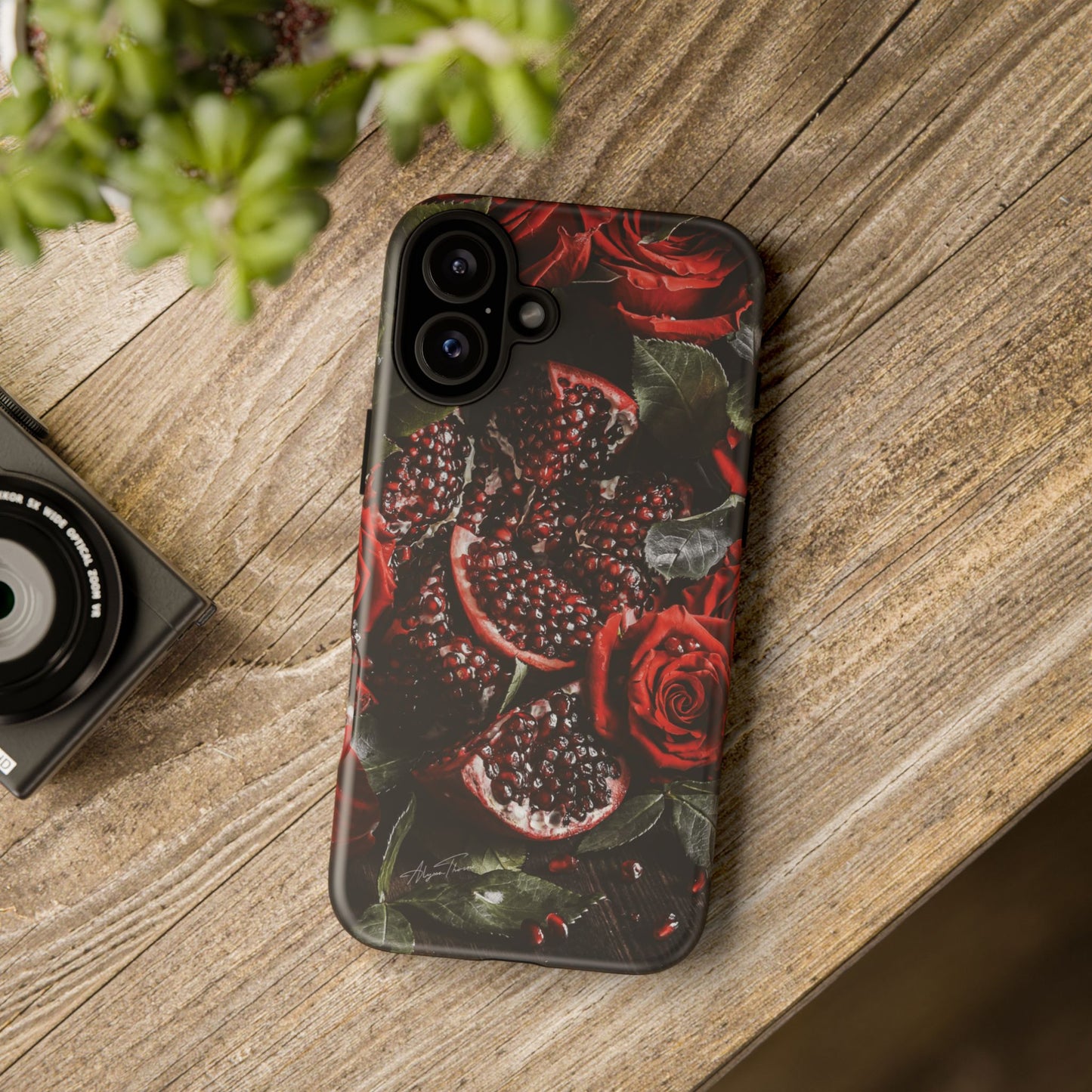 The Satin Matte Phone Case - Flowers From The Underworld