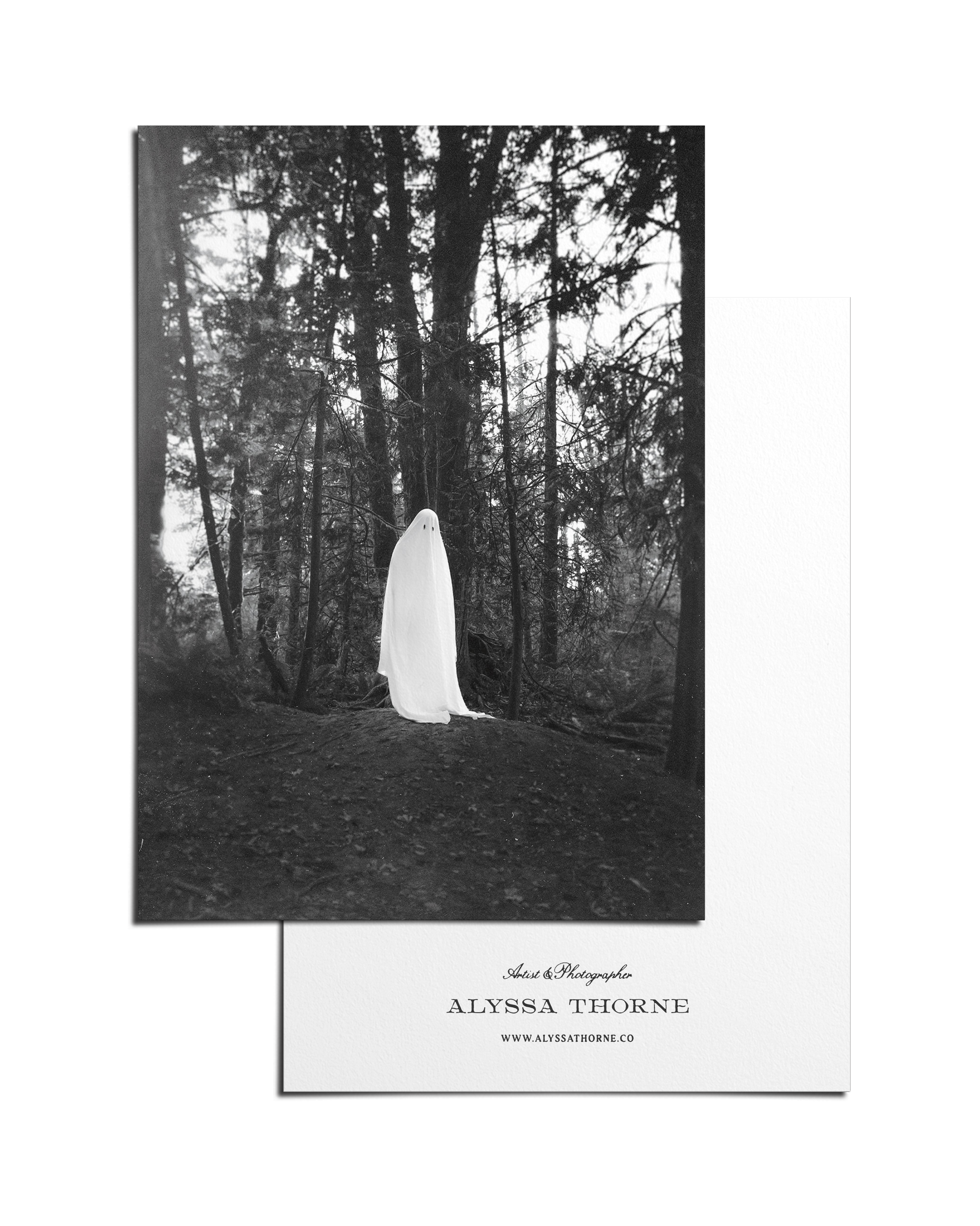 THE GHOST OF YOU (B & W VARIANT) - POSTCARD